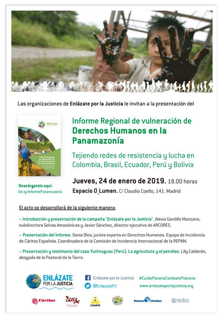 Presentación 24 enero Informe vulneración DDHH Panamazonía